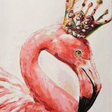 Schilderen op nummer Flamingo met Kroon