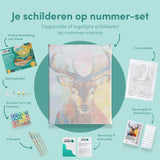 Schilderen op nummer Gekleurd Hert