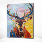 Schilderen op nummer Gekleurd Hert