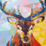 Schilderen op nummer Gekleurd Hert