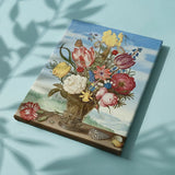 Schilderen op nummer Gekleurde Bloemen in een Vaas