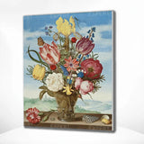 Schilderen op nummer Gekleurde Bloemen in een Vaas