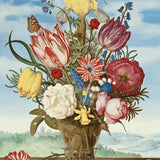 Schilderen op nummer Gekleurde Bloemen in een Vaas