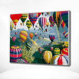 Schilderen op nummer Gekleurde Luchtballonnen