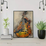 Schilderen op nummer Gitaar