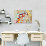 Schilderen op nummer Hert met Vrolijke Kleuren