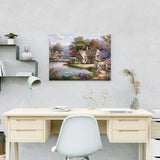 Schilderen op nummer Huis in Bos met Zwanen