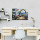 Schilderen op nummer Huisje met Uitzicht op Zee