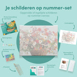 Schilderen op nummer Kamille in een Mandje