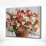 Schilderen op nummer Kamille in een Mandje