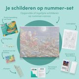 Schilderen op nummer Kerstman en Rendier