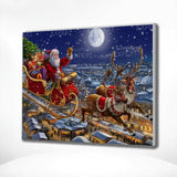 Schilderen op nummer Kerstman en Rendier