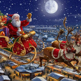 Schilderen op nummer Kerstman en Rendier