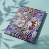 Schilderen op nummer Kerstmis in Stadje