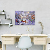 Schilderen op nummer Kerstmis in Stadje