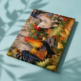 Schilderen op nummer Kippen