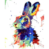 Schilderen op nummer Kleurrijk Konijn