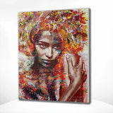 Schilderen op nummer Kleurrijke Vrouw Abstract