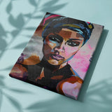 Schilderen op nummer Kleurrijke Vrouw Roze