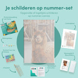 Schilderen op nummer Lama