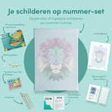 Schilderen op nummer Leeuw Polygon