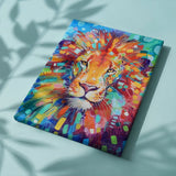 Schilderen op nummer Leeuwen Portret Gekleurd