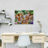 Schilderen op nummer Leeuwen met Baby