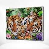 Schilderen op nummer Leeuwen met Baby