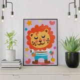 Schilderen op nummer Leeuw met Sterren