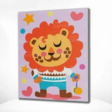 Schilderen op nummer Leeuw met Sterren