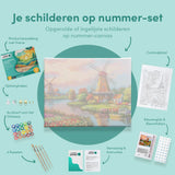 Schilderen op nummer Molens