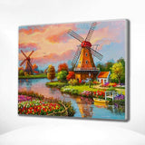 Schilderen op nummer Molens