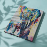 Schilderen op nummer Olifant en Baby