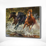 Schilderen op nummer Paarden in Zee