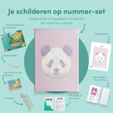 Schilderen op nummer Panda Polygon