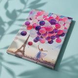 Schilderen op nummer Parijs met Ballonnen