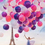 Schilderen op nummer Parijs met Ballonnen