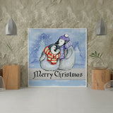 Schilderen op nummer Pinguïns Kerstmis