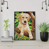 Schilderen op nummer Puppy Labrador