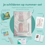 Schilderen op nummer Raam Huisje