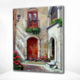 Schilderen op nummer Raam Huisje