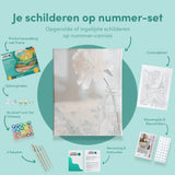 Schilderen op nummer Roos op Tafel