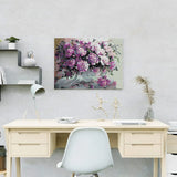 Schilderen op nummer Roze Bloemen op Tafel