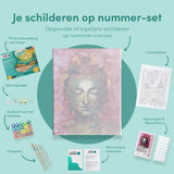 Schilderen op nummer Roze Boeddha