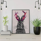 Schilderen op nummer Roze Konijn