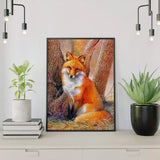 Schilderen op nummer Schattig Vosje