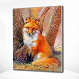 Schilderen op nummer Schattig Vosje