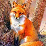 Schilderen op nummer Schattig Vosje