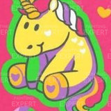 Schilderen op nummer Schattige Eenhoorn