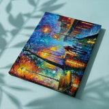 Schilderen op nummer Stad in de Nacht